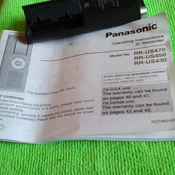 Panasonic IC Recorder #450 - Picture 10 of 11